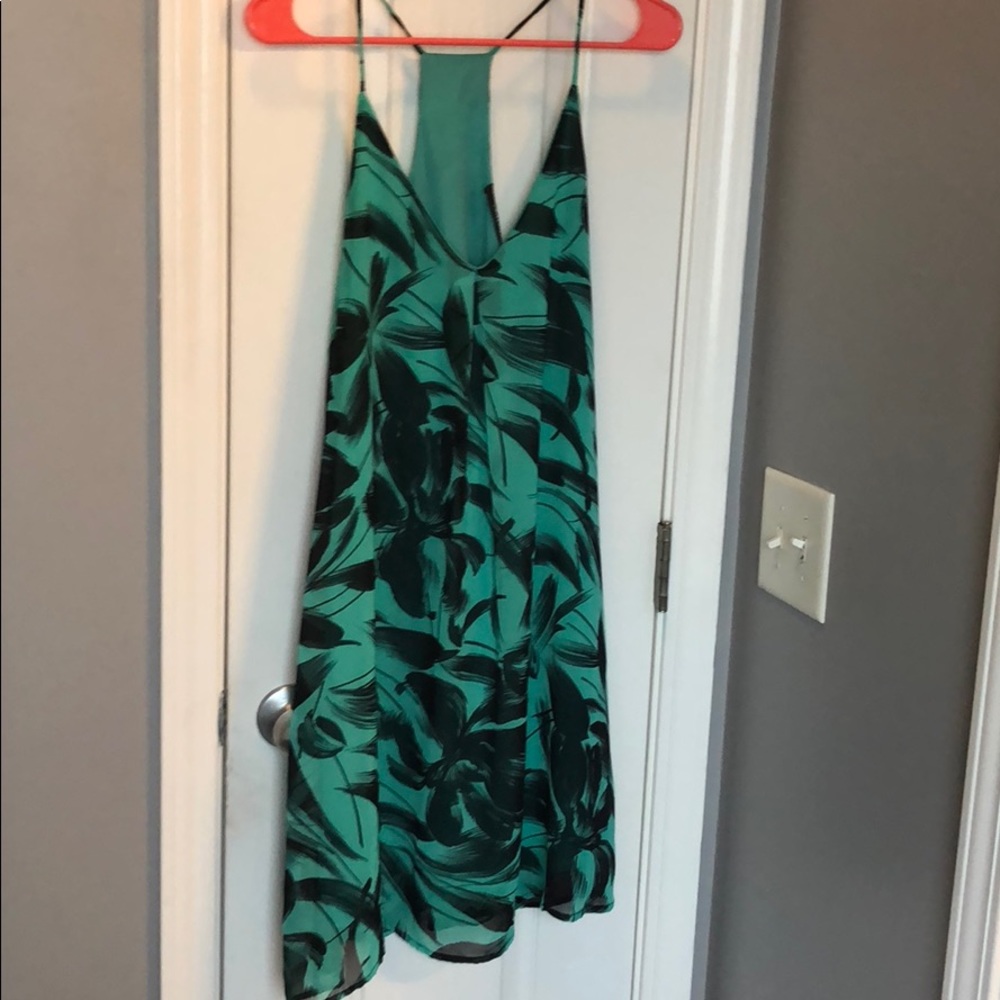 Black and green Razorback dress